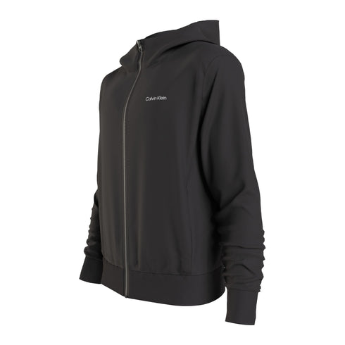 Calvin Klein Felpa con zip Felpa Uomo a zip con micro logo Nero - Francavilla Moda